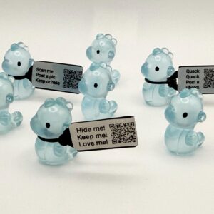 Mini Magnetic Glow-in-the-Dark Seahorse with Custom Tag | Cruise Hide & Seek | Trackable Tag | FREE Online Photo Album