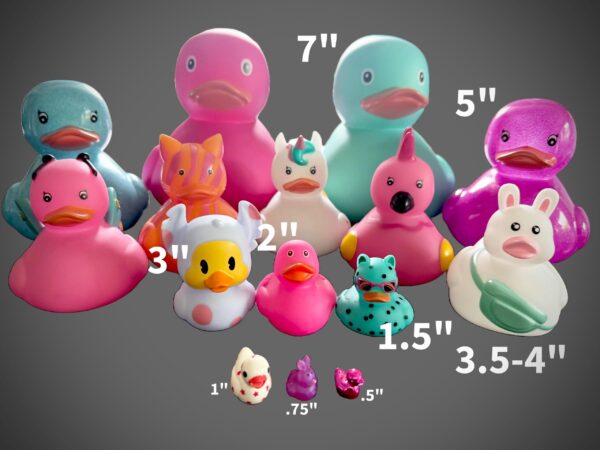 Adorable 2.8” Unicorn Ducks with Pastel Body Art | Magnet Option | Cruise | Jeep | Concert | Festival Fun - Image 8