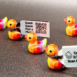 Mini Rainbow Ducks | Magnetic or Suction Cup | Tiny Ducks for Cruises, Jeeps, Concerts, Festivals, Hide-a-Hippo & More!