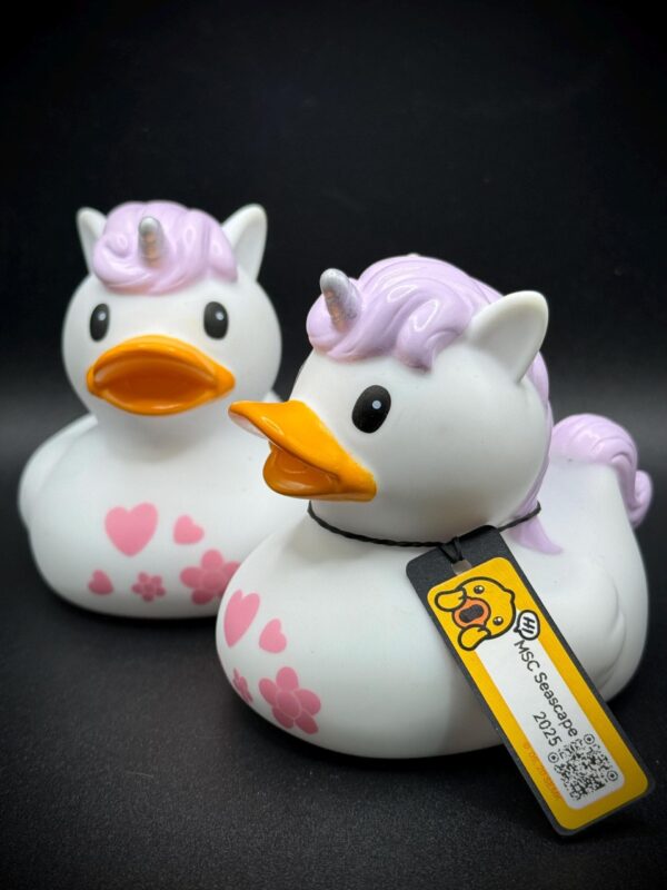 Adorable 2.8” Unicorn Ducks with Pastel Body Art | Magnet Option | Cruise | Jeep | Concert | Festival Fun - Image 2