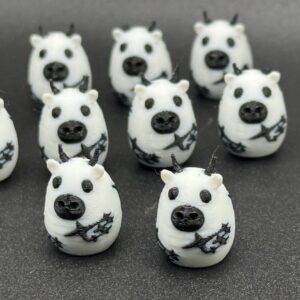 Tiny Mini Cow | Moo Moo Subaru | Optional Magnet or Suction Cup | Cute Cow for Cruises, Subarus, Concerts