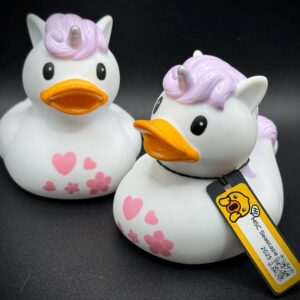Adorable 2.8” Unicorn Ducks with Pastel Body Art | Magnet Option | Cruise | Jeep | Concert | Festival Fun