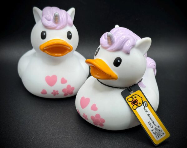 Adorable 2.8” Unicorn Ducks with Pastel Body Art | Magnet Option | Cruise | Jeep | Concert | Festival Fun