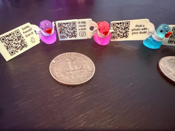 Glow-in-the-Dark Mini Magnetic or Suction Cup Ducks – Custom Tags & Online Photo Album to Track Journey! Great for Cruise/Jeep - Image 3