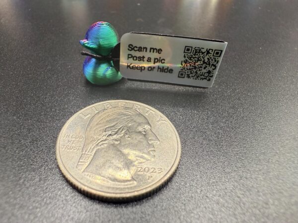 Mini Magnetic Tie-Dye Duck with Custom Tag | Cruise Duck | Hide & Seek Fun | Free Online Photo Album | The Hidden Duck Co. - Image 3