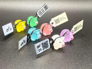 Mini Magnetic Glow-in-the-dark Hogs for Harley Motorcycles | Custom Tag | Fun Biker Gift | Hide & Track Game | Online Photo Album