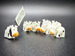 Mini Moo Moo Subaru Cow | Chose magnetic or suction cup - Cow for Cruises, Jeeps, Subarus, & Hide-a-Hippo | Tiny Collectible Cow