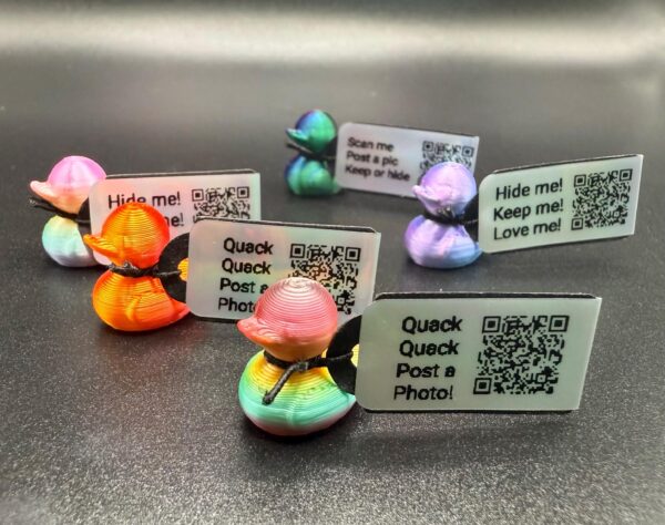 Mini Magnetic Tie-Dye Duck with Custom Tag | Cruise Duck | Hide & Seek Fun | Free Online Photo Album | The Hidden Duck Co. - Image 4