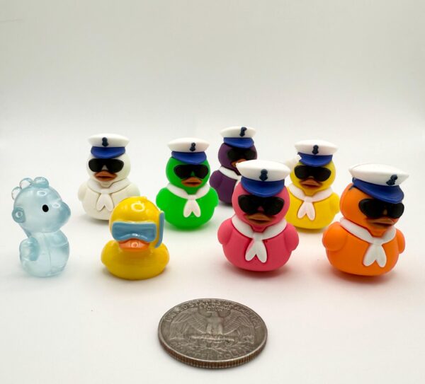 Mini Magnetic Captain Duck with Custom Tag | Sailing Cruise Duck | Trackable Tag | The Hidden Duck Co. | Free Photo Album - Image 3