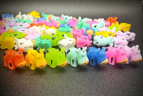 Mini Vibrant Cows | Magnetic or Suction Cup | Colorful Collectible Cows for Moo Moo Subarus, Subie, Cruises, Festivals - Image 4