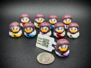 Mini “Jesus Loves You” Duck | Custom Trackable Tag | Magnet or Suction Cup | Tiny Christian Favor | Faith-Inspired Duck Gift | Cruise, Jeep