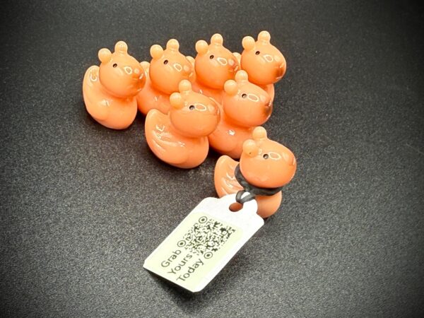 Mini Capybara Duck | Magnetic or Suction Cup | Custom Trackable Tag, Free Online Photo Album | Tiny Cruise Duck | Hide, collect, cruise Jeep
