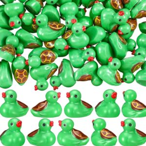 Mini Turtle Duck – Adorable Tiny Duck with Turtle Shell | Optional Magnet or Suction Cup | Custom Trackable Tag | Hide & Share the Joy
