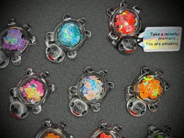 Mini Glitter Turtle | Magnet or Suction Cup Base | Custom Tag | Cruise, Party Favor, Event Swag, Concert or Festival Memorabilia - Image 5