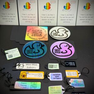 Mini and Regular Custom Duck Tags – 8 Styles, 15 Colors! Personalized | Free Photo Album | Perfect for Party Favors, Cruises & Jeep