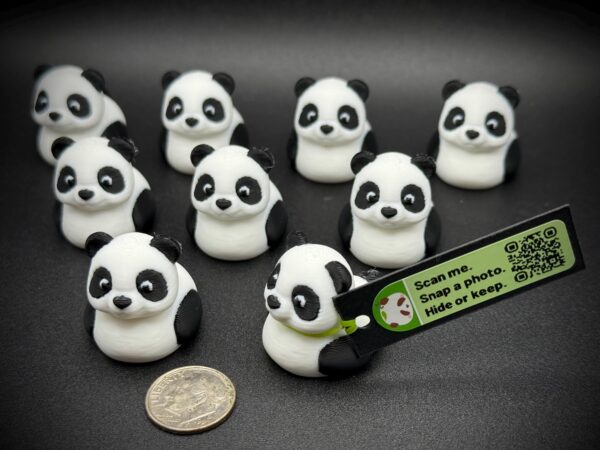 Mini Panda Duck – Tiny 1” Duck in Panda Style – Cute Animal Party Favor, Cruise Duck, Jeep Ducking, Zoo Fun! - Image 2