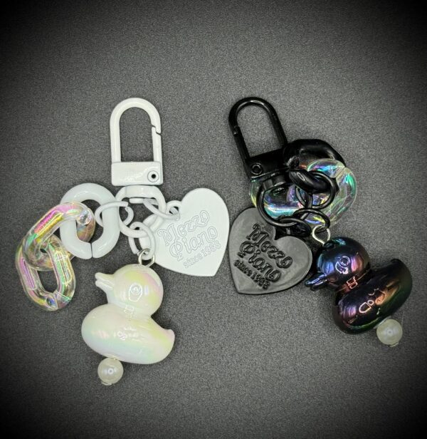 Mini Iridescent Duck & Heart Keychains – 10 Bright Colors – Great for Gifts, Party Favors, Cruises, Jeeps and more! - Image 7