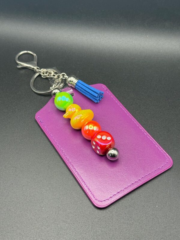Lucky Duck Keychain w/ Card Holder | Personalize, Choose Colors, Optional Bad Bitch Duck Pin - Cruise, Work, Jeep, Party Favor, Gift | Badge - Image 10