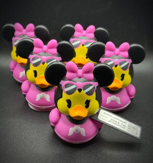 LIMITED EDITION Summer Disney Ducks – 3” Luau Minnie Mouse – Hawaiian Cruise Ducks with Sunglasses – Custom Tags - Party Favors - Jeep - Image 8