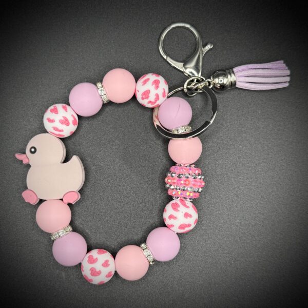 Limited Edition Duck Bracelets – Pastel Blue, Purple & Yellow – Silicone Beads, Dazzling Gem Accent – Cute Cruise Gift, Cruise Essential - Image 3