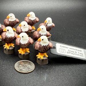 Mini War Eagles – Mini Mascot - Auburn Football – Magnet or Suction Cup – Custom Tags & Photo Album